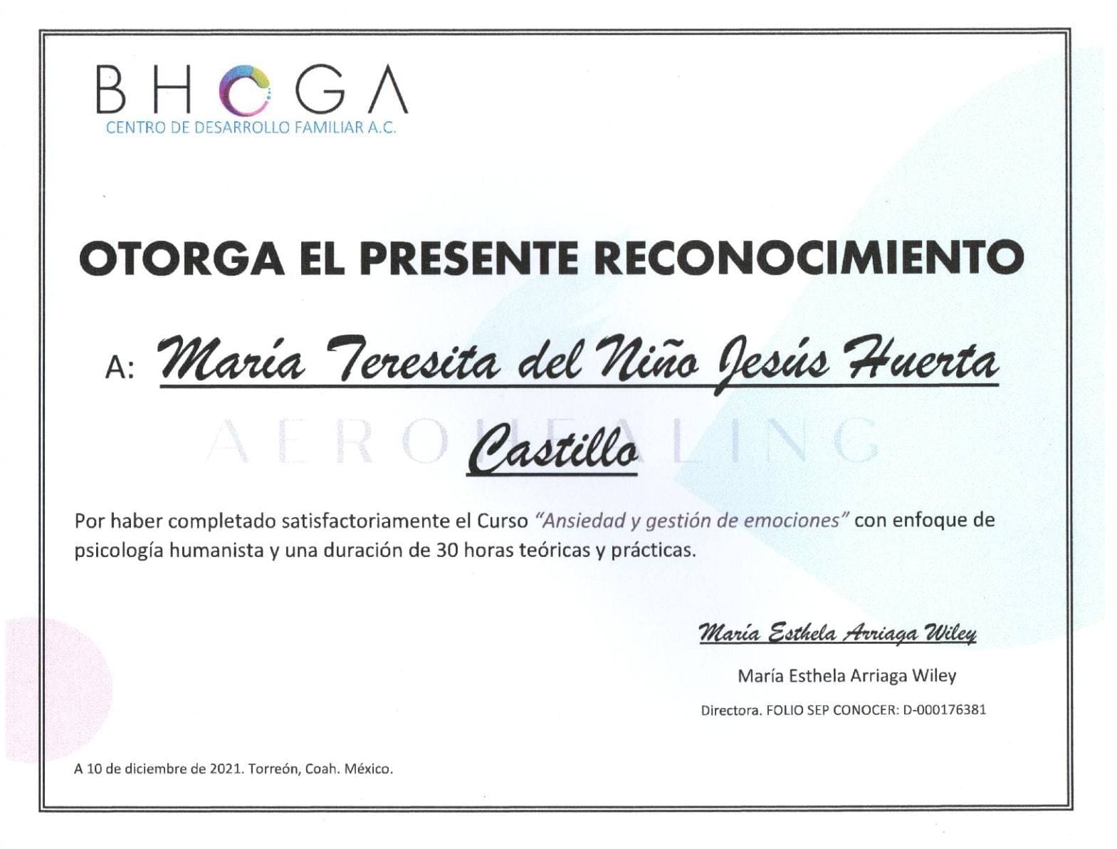 Curso Ansiedad y Gestión de Emociones